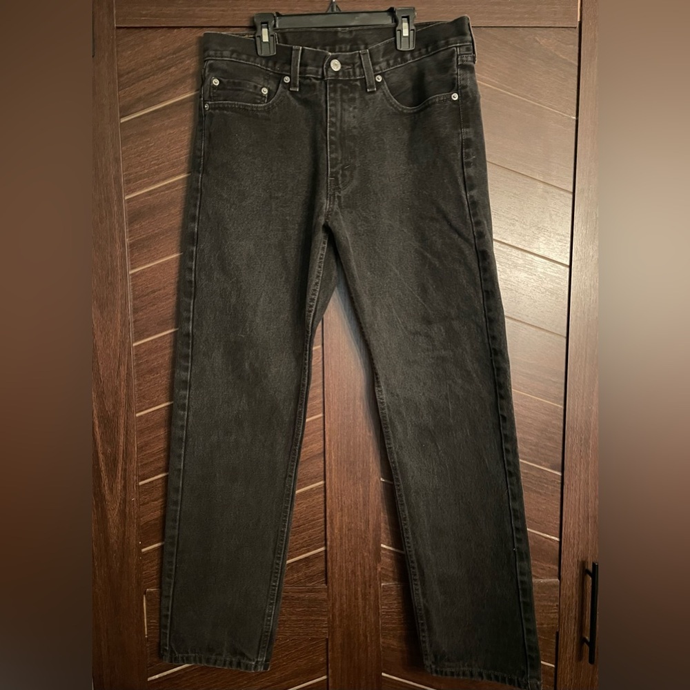 Men’s Levi’s 505 33w 32l black jeans